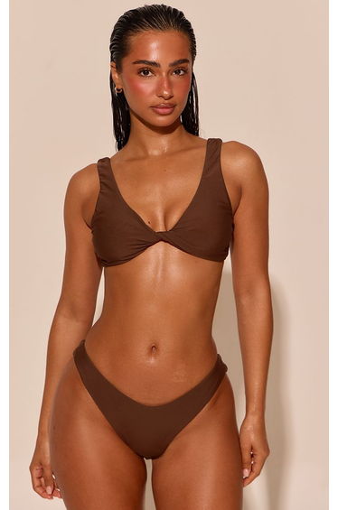 Chocolate Boomerang Bikini Bottoms