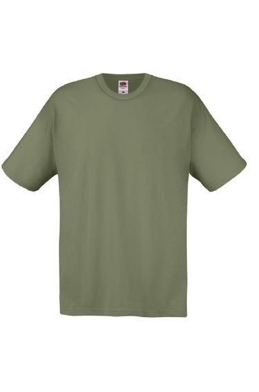 Fruit Of The Loom Mens Screen Stars Original Full Cut Short Sleeve T-Shirt - Classic Olive