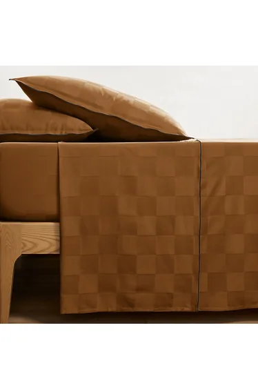 شرشف سرير قطن كاروهات