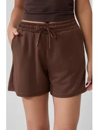 Black-Grey-Brown Tie-Waist Shorts - 8