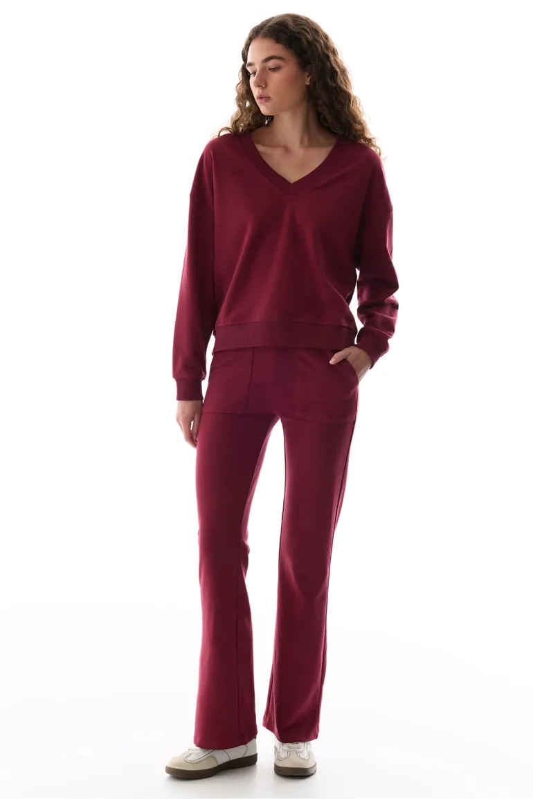 PENTI Ribana Detail Flare Sweatpants