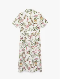 Floral Shirt Dress - 1
