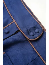 Contrast Binding Stitching Detail Skirt - 5