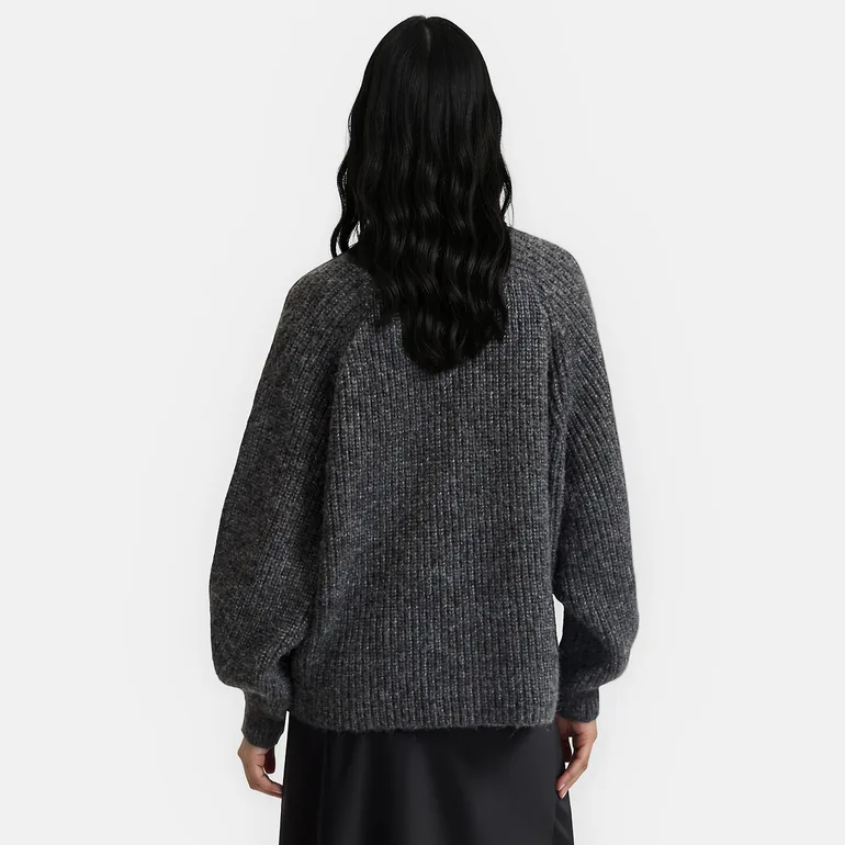 Ribbed Loose-Fit High Neck Jumper/Sweater - 3