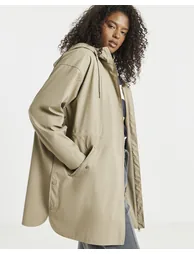 Neutral Longline Coated Raincoat - 3