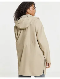 Neutral Longline Coated Raincoat - 1