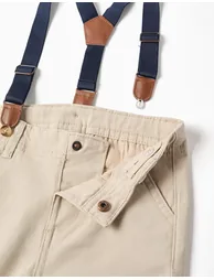 CHINO PANTS TWILL For BABY BOY LIGHT BEIGE - 2