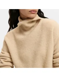 Undyed Cashmere Turtleneck Jumper/Sweater - 2