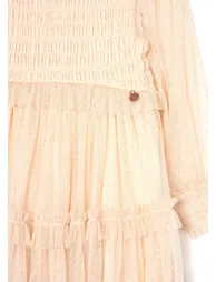 Willow Ivory Balloon Sleeve Boho Dress - Ivory - 7