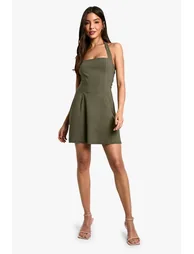 Bengaline Square Neck Skater Dress