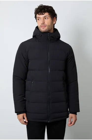 Black Quilted Coat