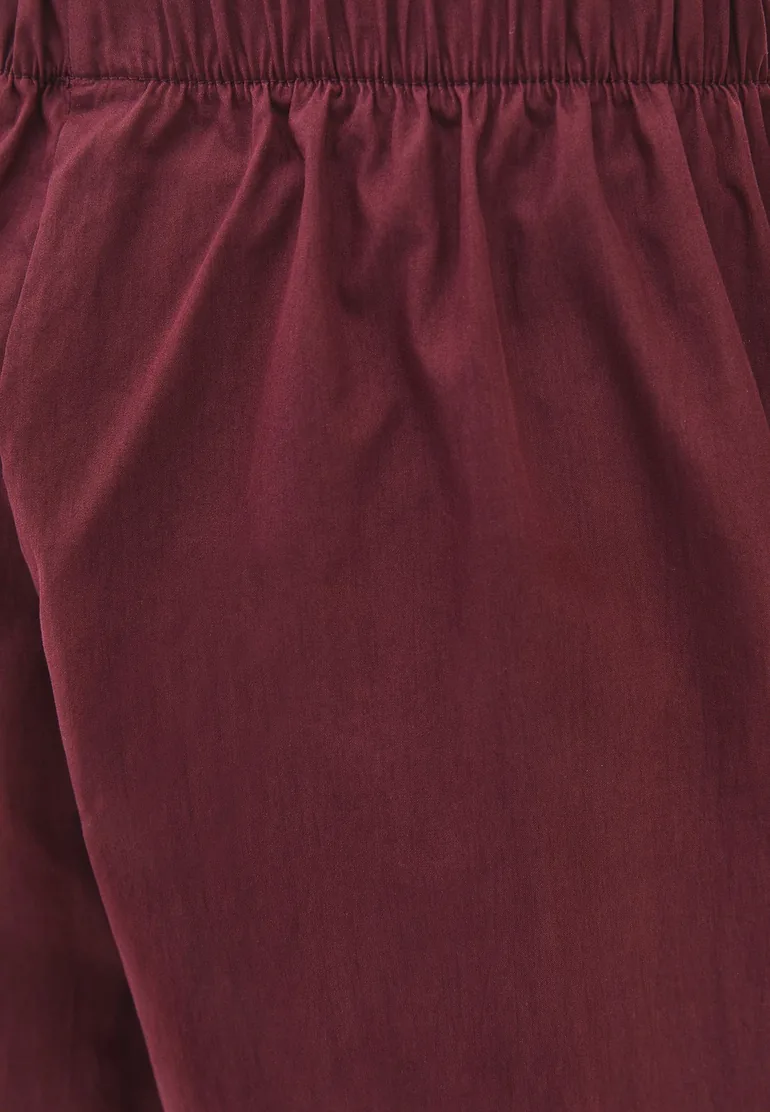 High Waist Long Trousers - WINDSOR WINE - 5