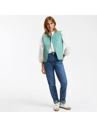 Signatures Susan Shirt with Puff Sleeves and Mandarin Collar - 1