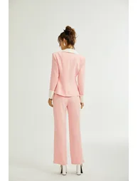 Claretta colour-block blazer & pants matching set - 3