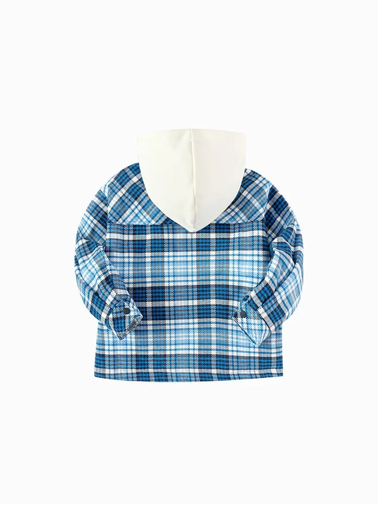 Boys' Checkered Winter Coat - 1