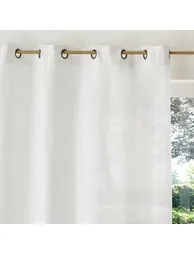 Elba Linen Curtain with Eyelets - 5