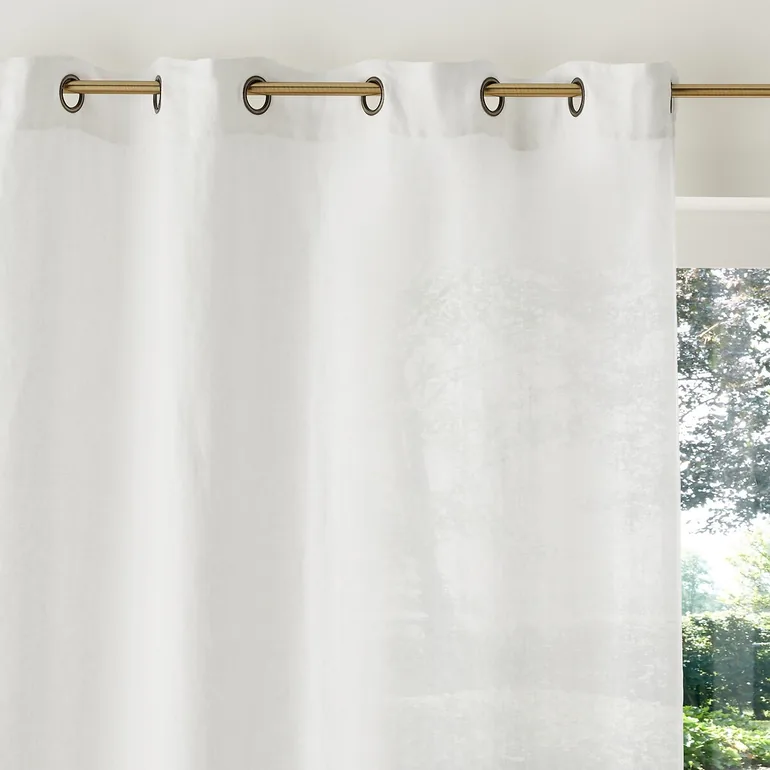 Elba Linen Curtain with Eyelets - 2