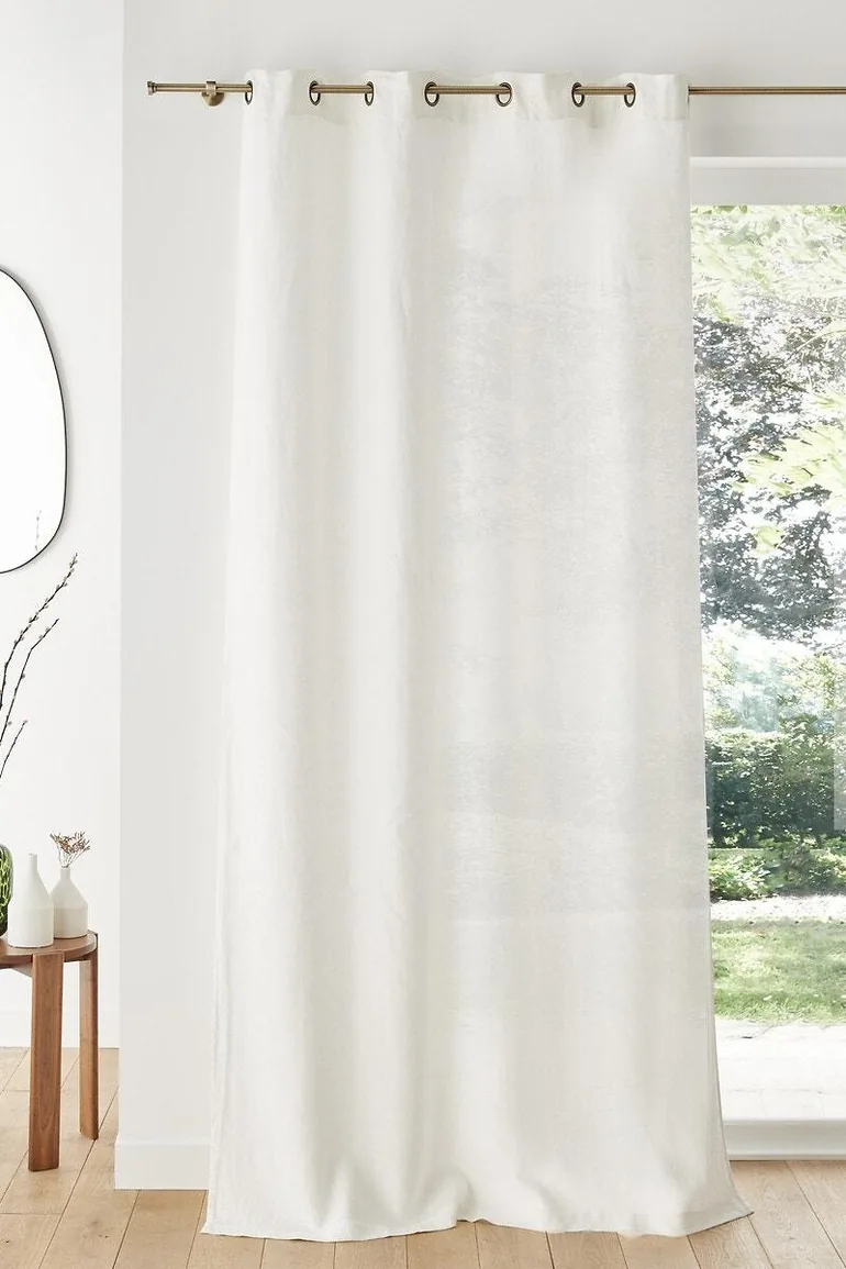 Elba Linen Curtain with Eyelets