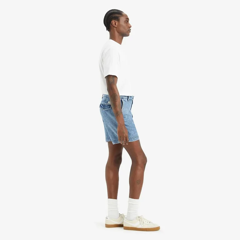 Denim Loose Fit Shorts - 4