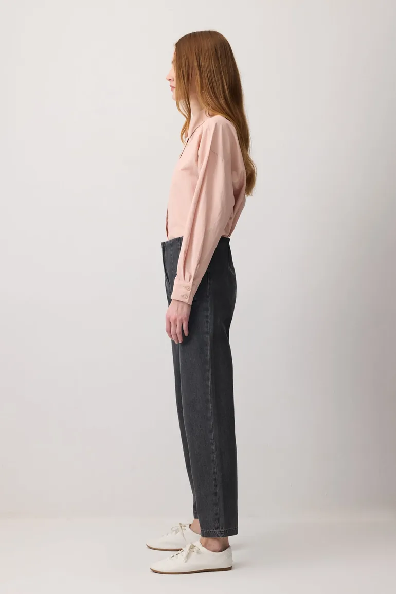 DENIM CARROT TROUSERS - 3