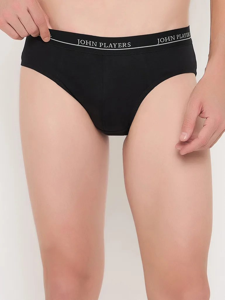 Pack of 2 - Men Solid Briefs - 100% Cotton - 1