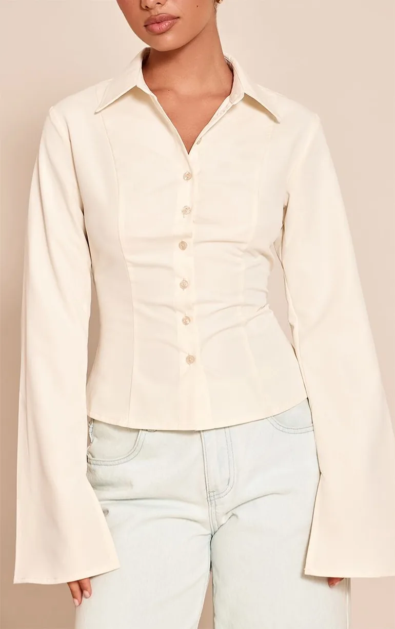 Buttermilk Seam Detail Fitted Shirt - 3