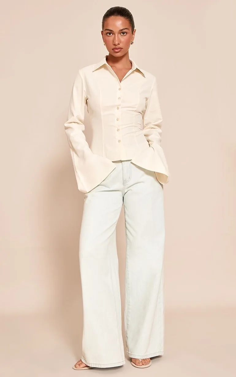 Buttermilk Seam Detail Fitted Shirt - 2