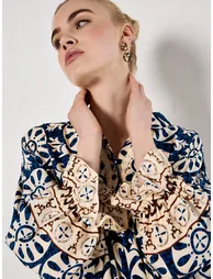 Block Print Oversized Shirt - 2