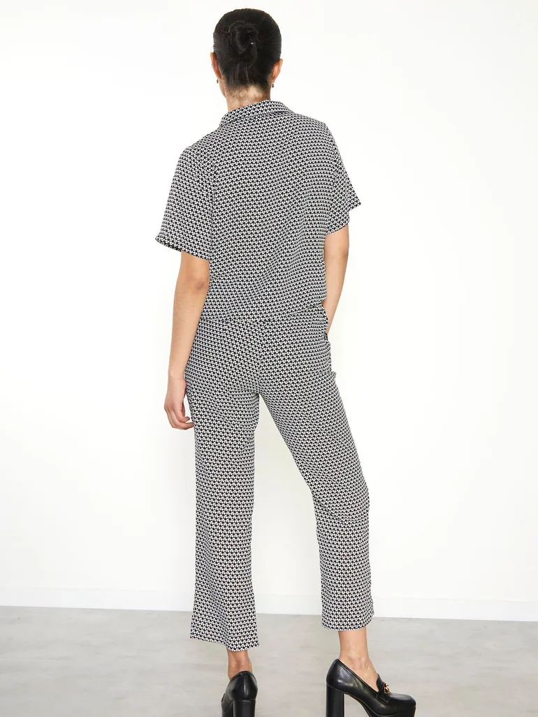 Glamorous Geometric Ditsy Trousers - 1