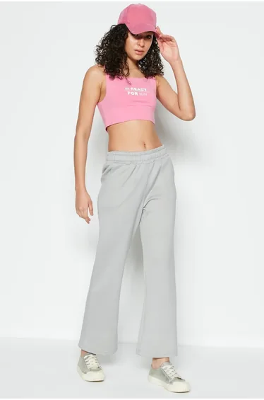 Wide Leg Bell-bottom Sweatpants