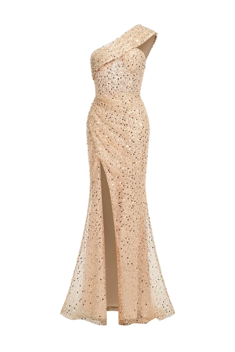 Sorel High Slit Sequin Maxi Dress - 1