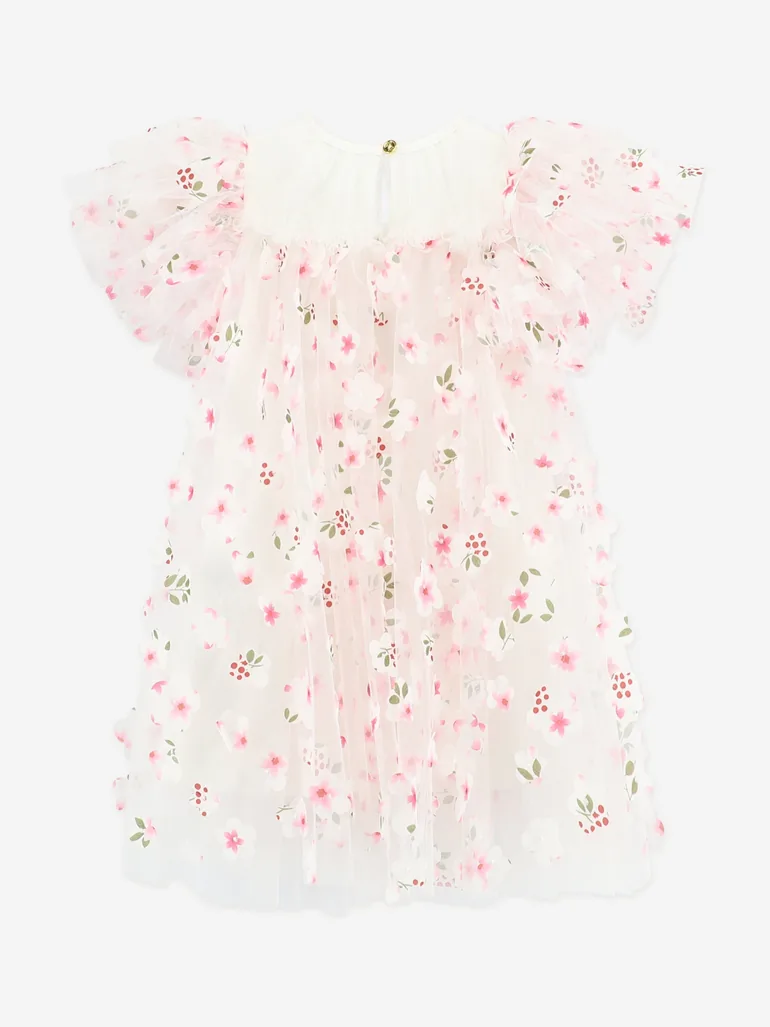 Angels Face Girls Marlowe Petal Tulle Dress in White - 2