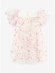 Angels Face Girls Marlowe Petal Tulle Dress in White - 1