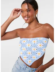 Daisy Crochet Hanky Top - 2