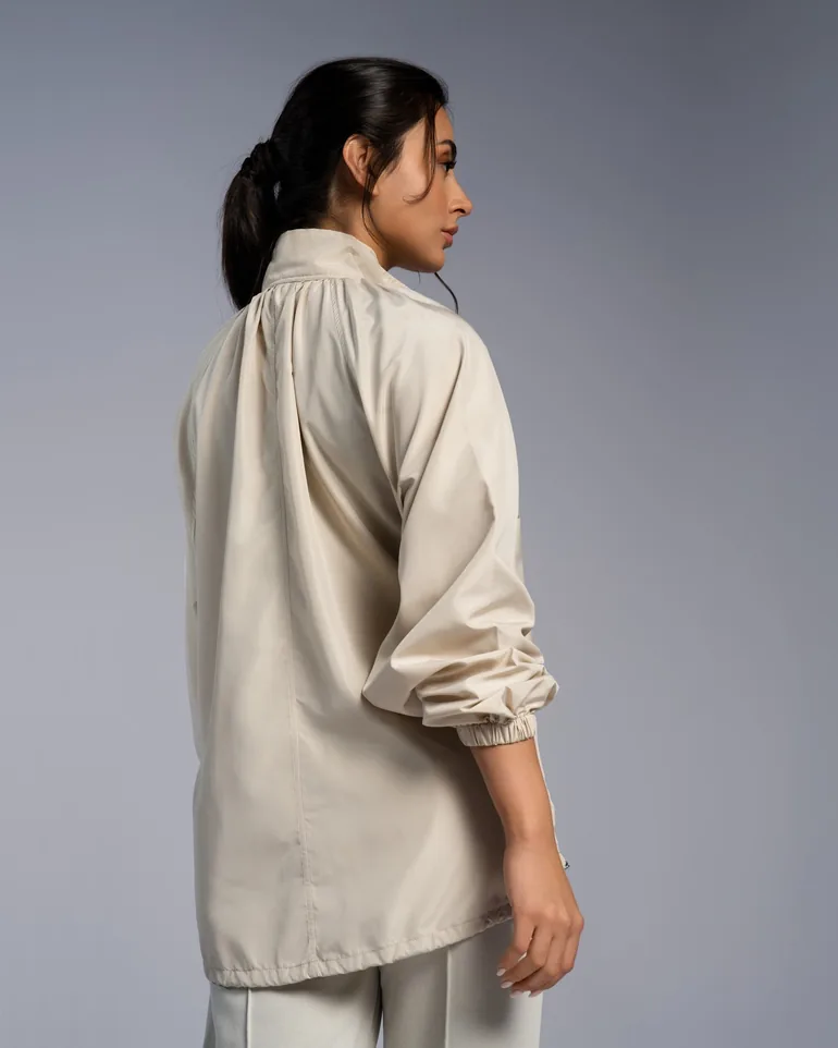 Gathered Parka - SEASONAL BEIGE - 3