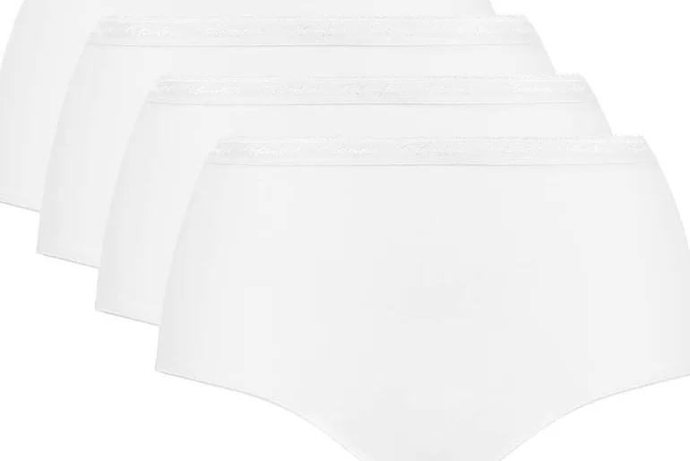 Pack of 4 Midi Knickers in Organic Cotton
