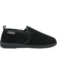 Hush Puppies Mens Arnold Slip On Leather Slipper - Black - 1