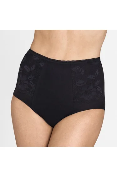 Lovely Lace Control Knickers in Cotton Mix
