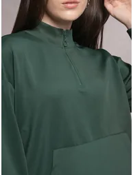سويتشيرت أخضر بأكمام طويلة - 4