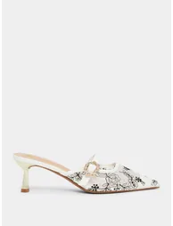 Embroidered Pointed Toe Shoes - 1