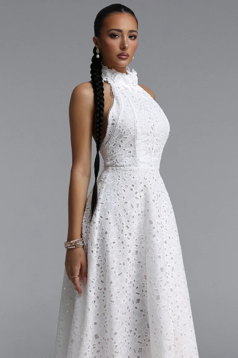 Nuvola Halter Midi Dress - 3