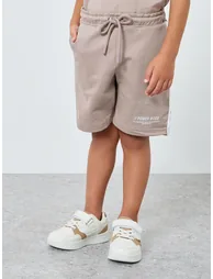 Boys Grey Cotton T-Shirt and Shorts Set - 3