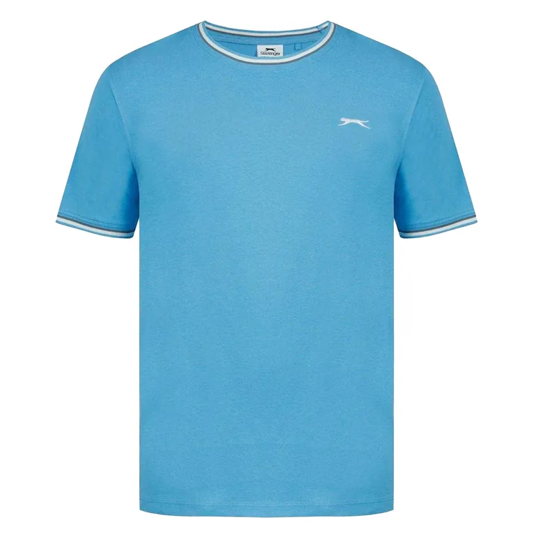 Slazenger Mens Cotton T-Shirt - Bright Blue - 4