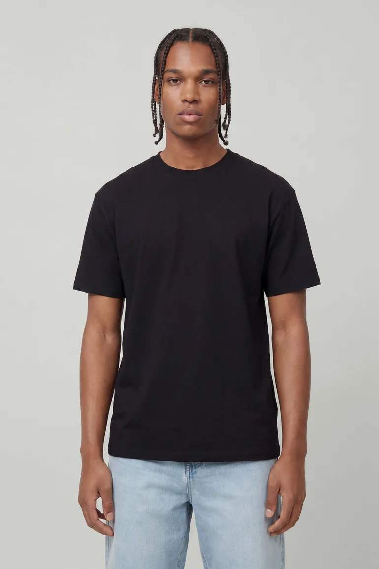 Oversized Monte Carlo Palm Print T-Shirt - black