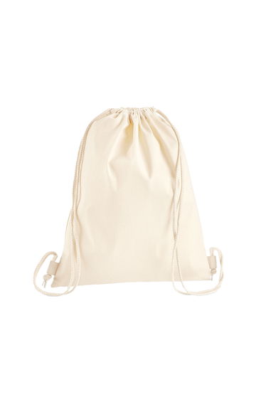 Westford Mill Premium Cotton Drawstring Bag - Natural