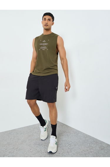 Men Relaxed Fit Round Neck Tank
