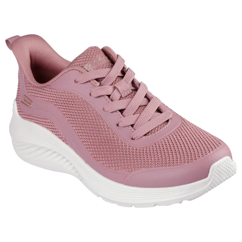 Skechers Womens/Ladies Bobs Squad Waves Still Wading Trainers - Rose