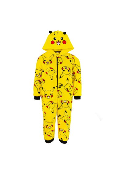 Pokemon Childrens/Kids Pikachu 3D Ears Sleepsuit - Yellow