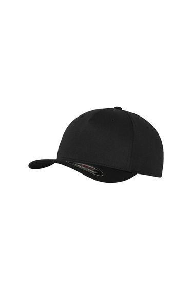 Flexfit Unisex 5 Panel Cap - Black