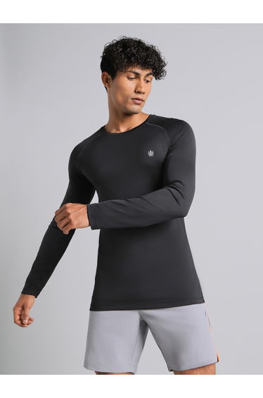 Men Slim Fit Build Up Performance T-Shirt